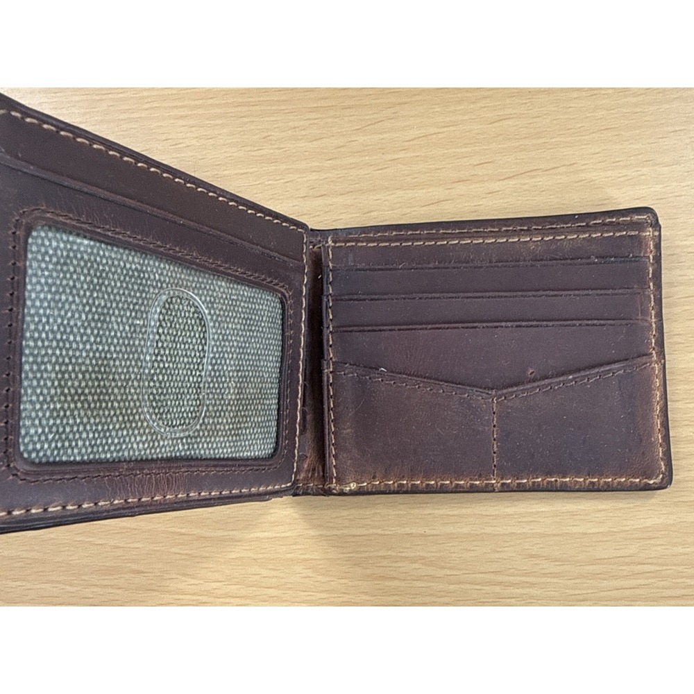 Fossil Men's Bifold with Flip ID Brown Leather Wallet - Picture 2 of 6